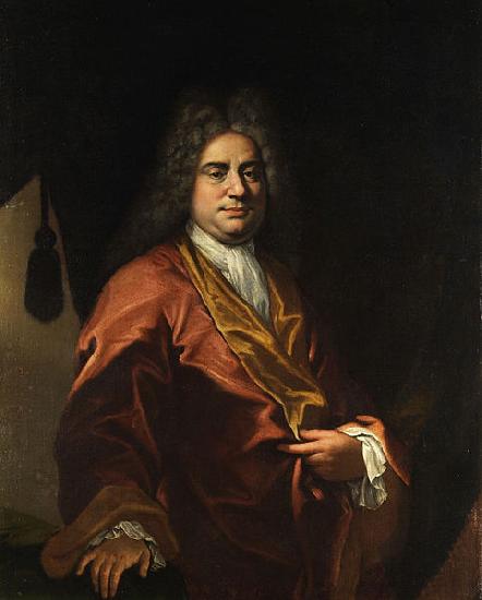 Giovanni Camillo Sagrestani Portrait eines Herren im Hausmantel oil painting picture
